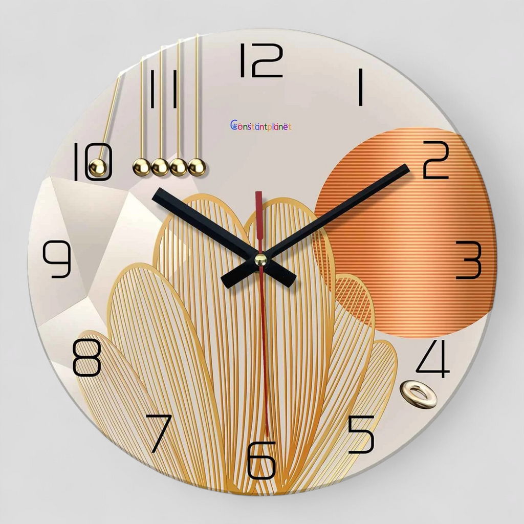 Horloge Murale Géométrique Élégante – Design Moderne pour Intérieur
