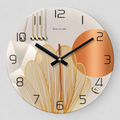 Geometrische Wanduhr aus Glas Urlaubsgeschenk