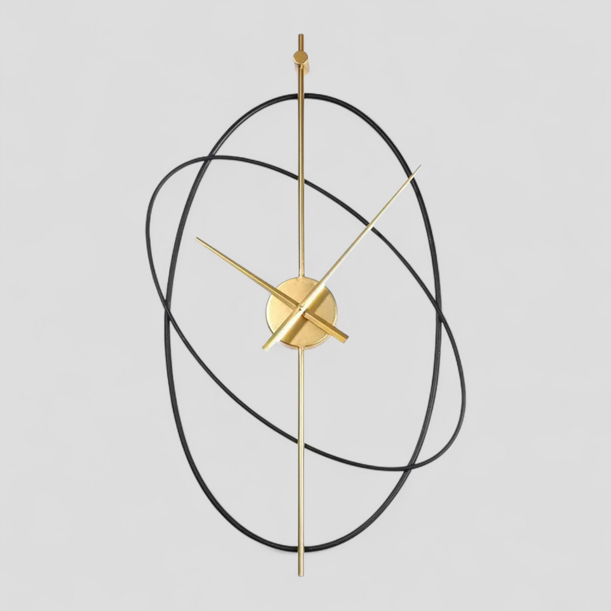 Horloge Murale Design Ovale en Métal