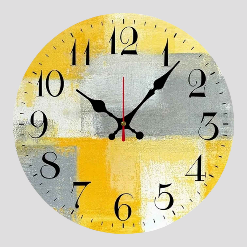 Horloge Murale Ronde en Bois – Design Moderne