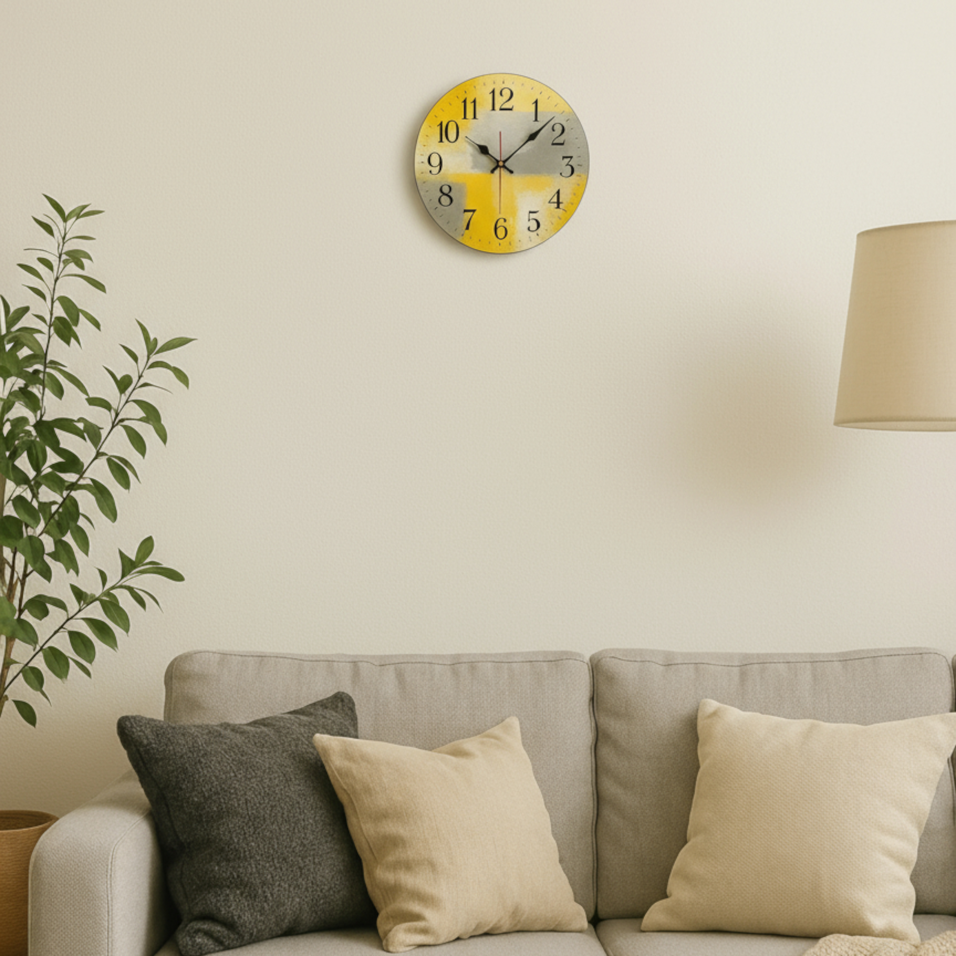 Horloge Murale Ronde en Bois – Design Moderne