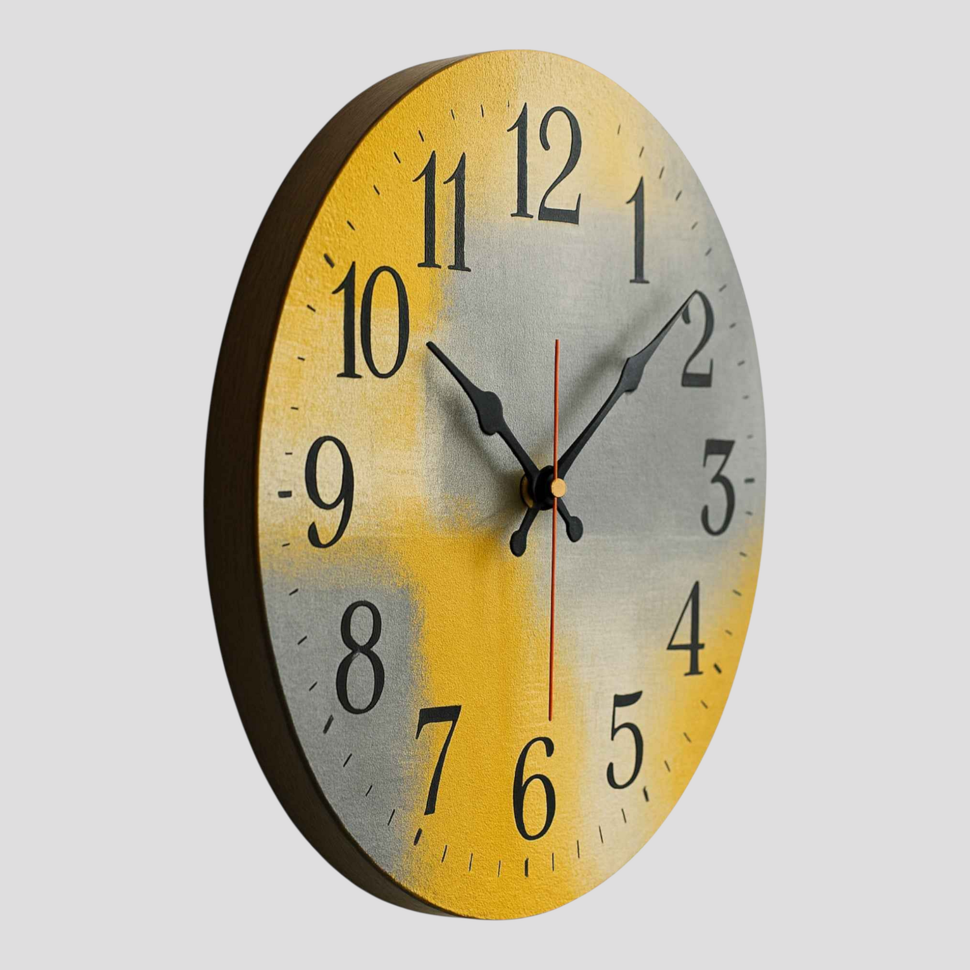 Horloge Murale Ronde en Bois – Design Moderne