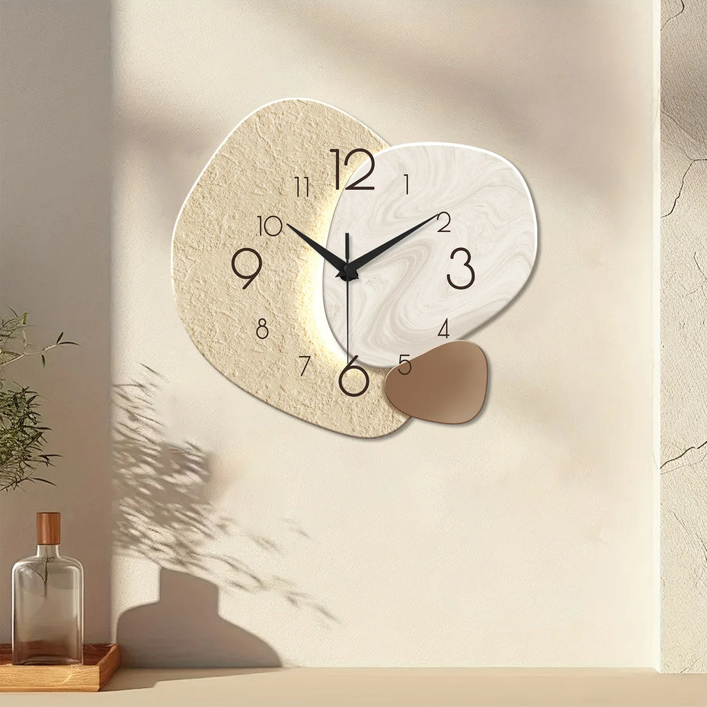 Horloge murale quartz silencieuse – Design moderne