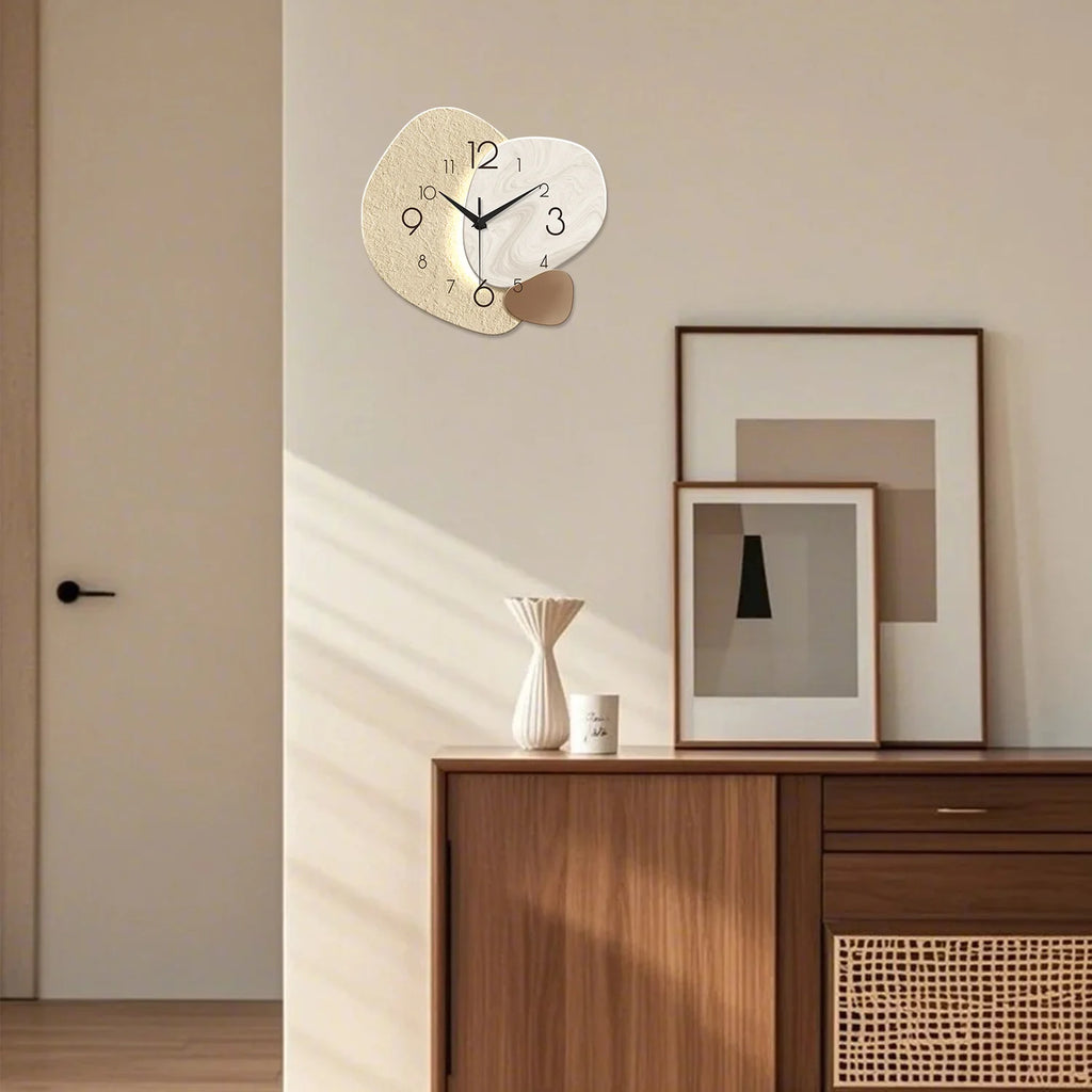 Horloge murale quartz silencieuse – Design moderne