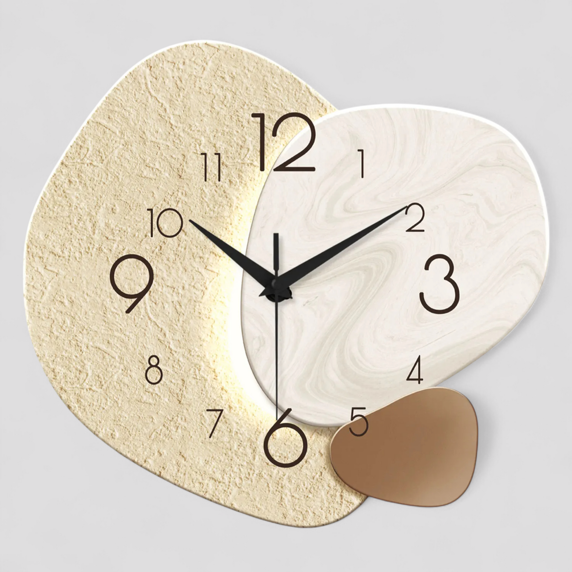Horloge murale quartz silencieuse – Design moderne
