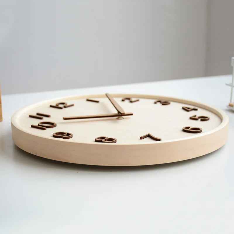 Horloge Murale Rétro en Bois – Style Vintage