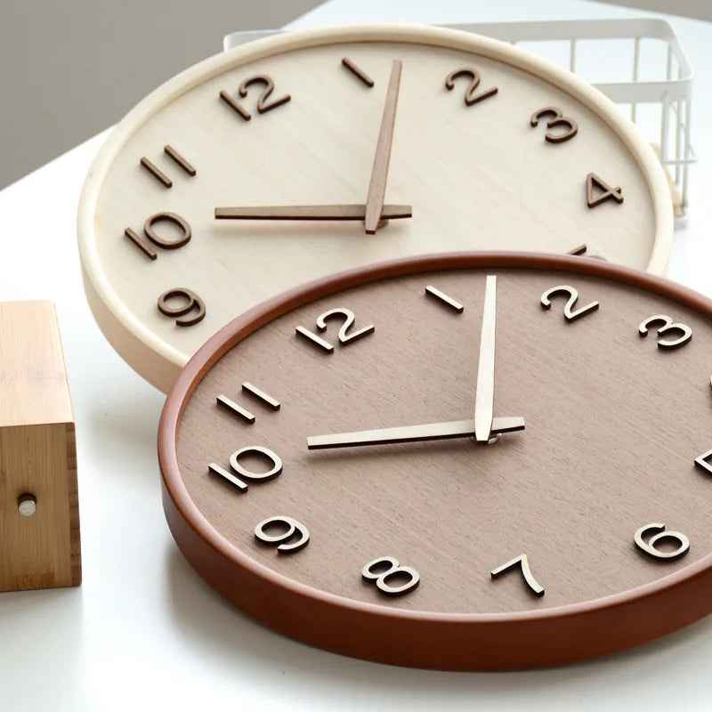 Horloge Murale Rétro en Bois – Style Vintage