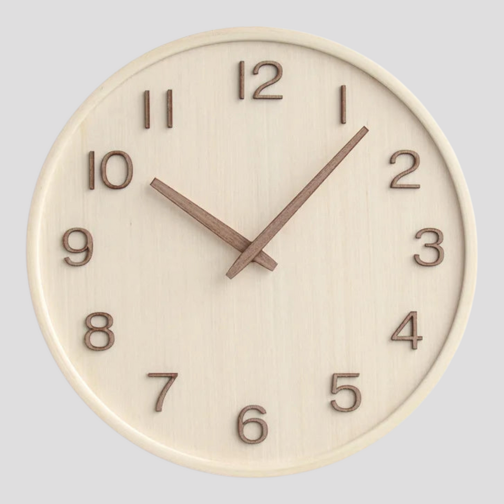 Horloge Murale Rétro en Bois – Style Vintage