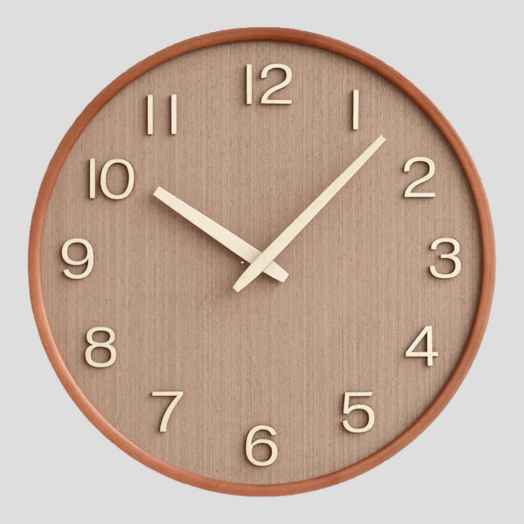 Horloge Murale Rétro en Bois – Style Vintage