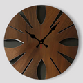 Runde Design Wanduhr aus Holz Büro Schlafzimmer