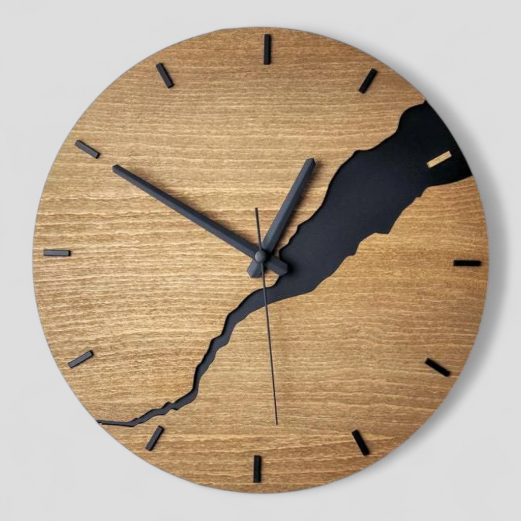 Horloge Murale Design en Bois Silencieuse