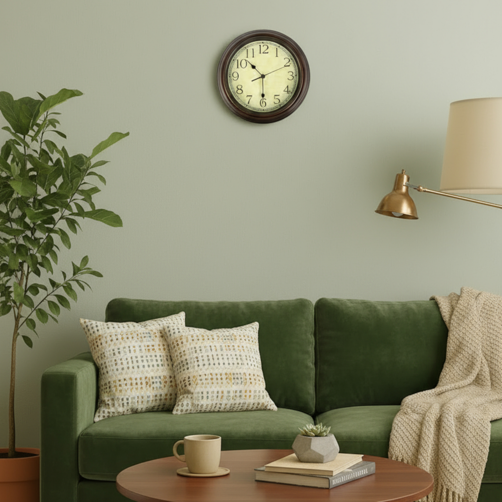Horloge Murale Silencieuse – Style Vintage Design  This