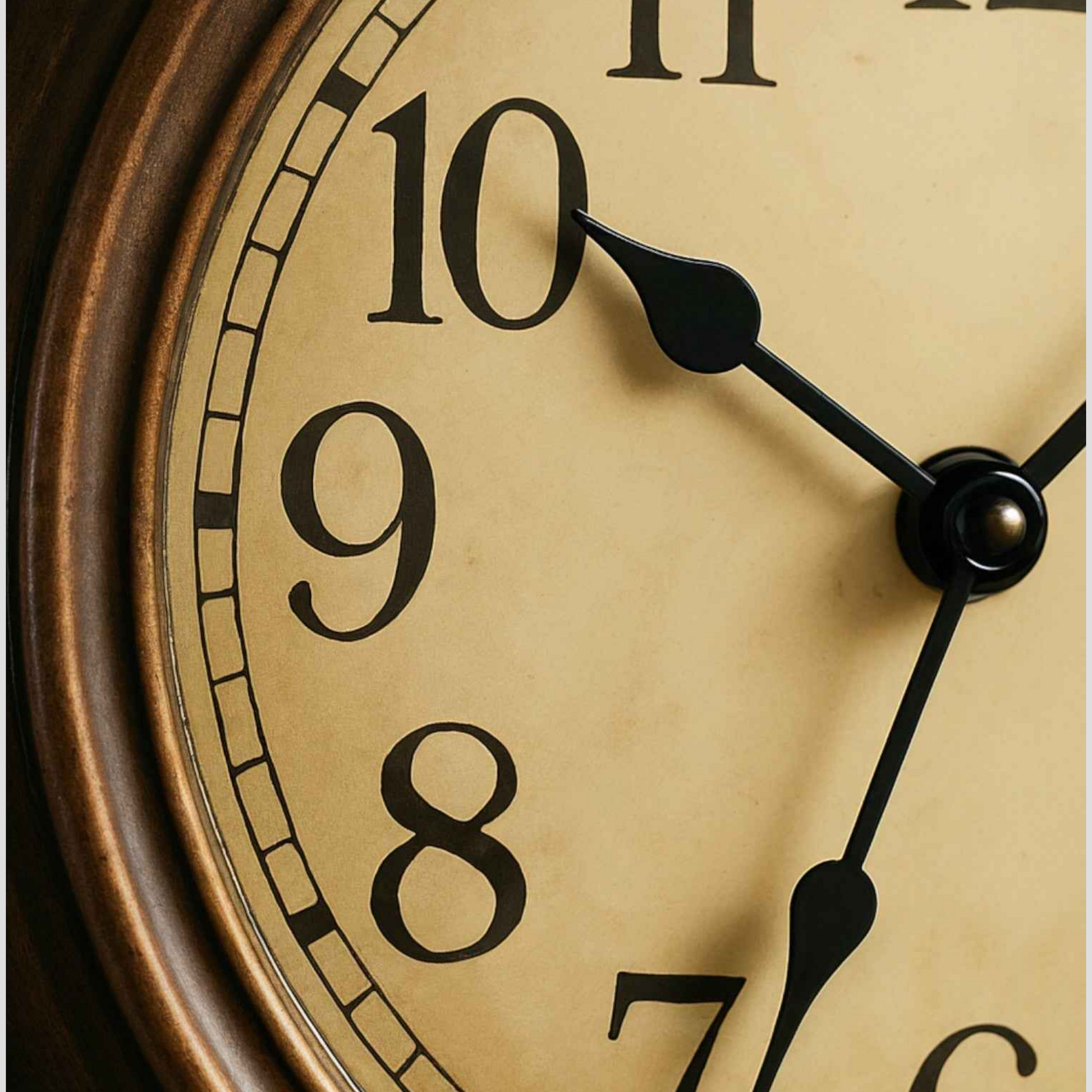 Horloge Murale Silencieuse – Style Vintage Design  This