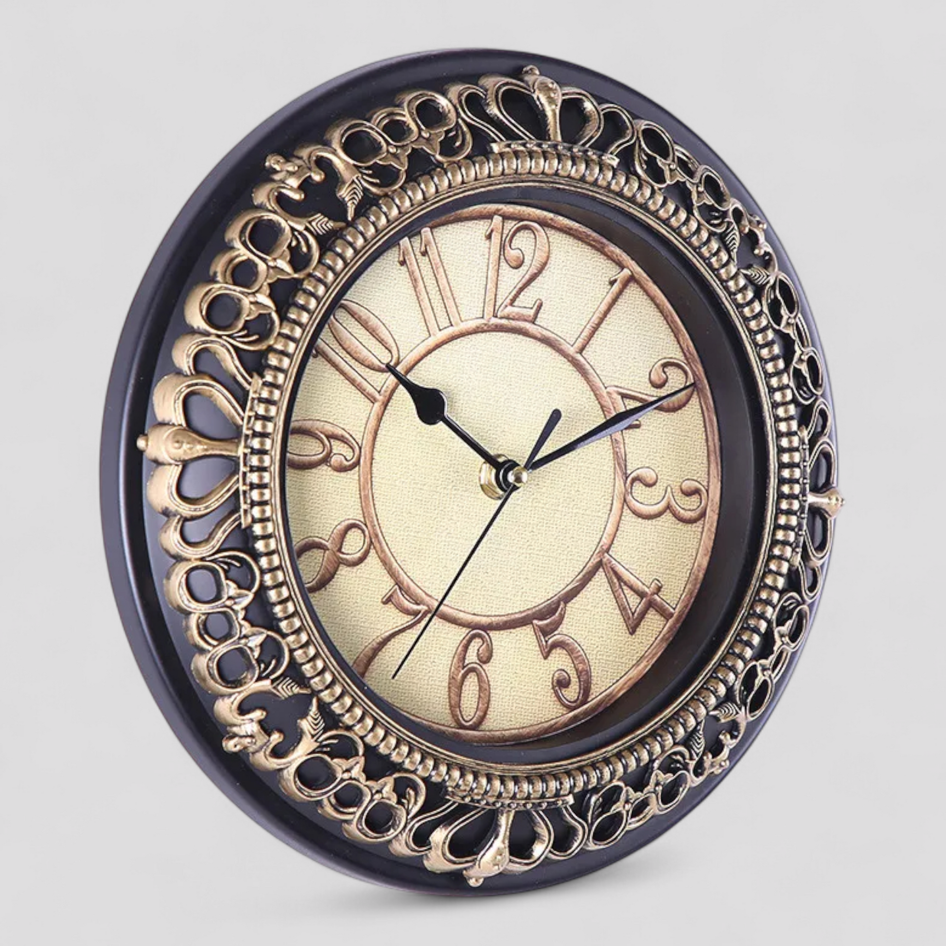 Horloge Murale Style Vintage avec Surface Miroir