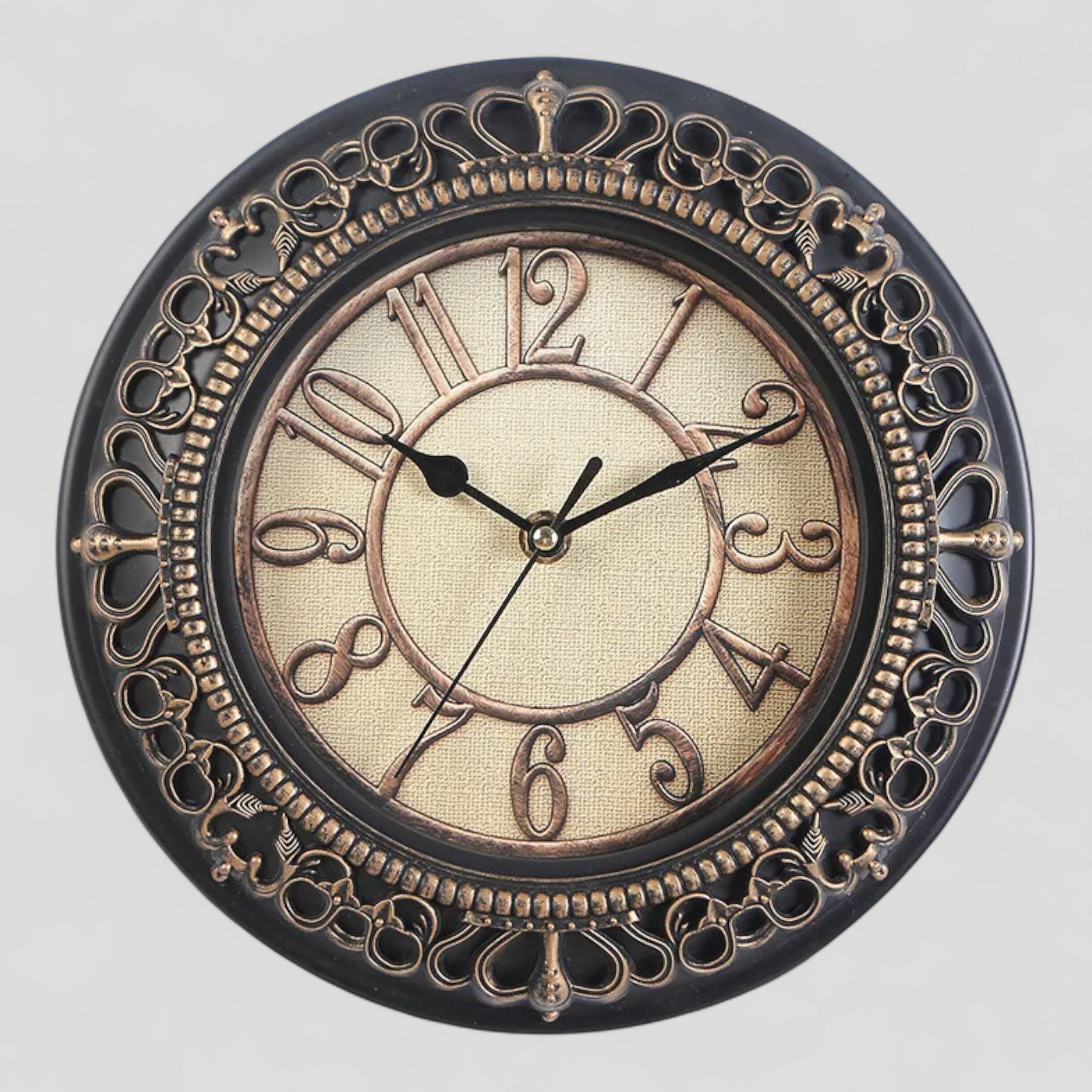 Horloge Murale Style Vintage avec Surface Miroir