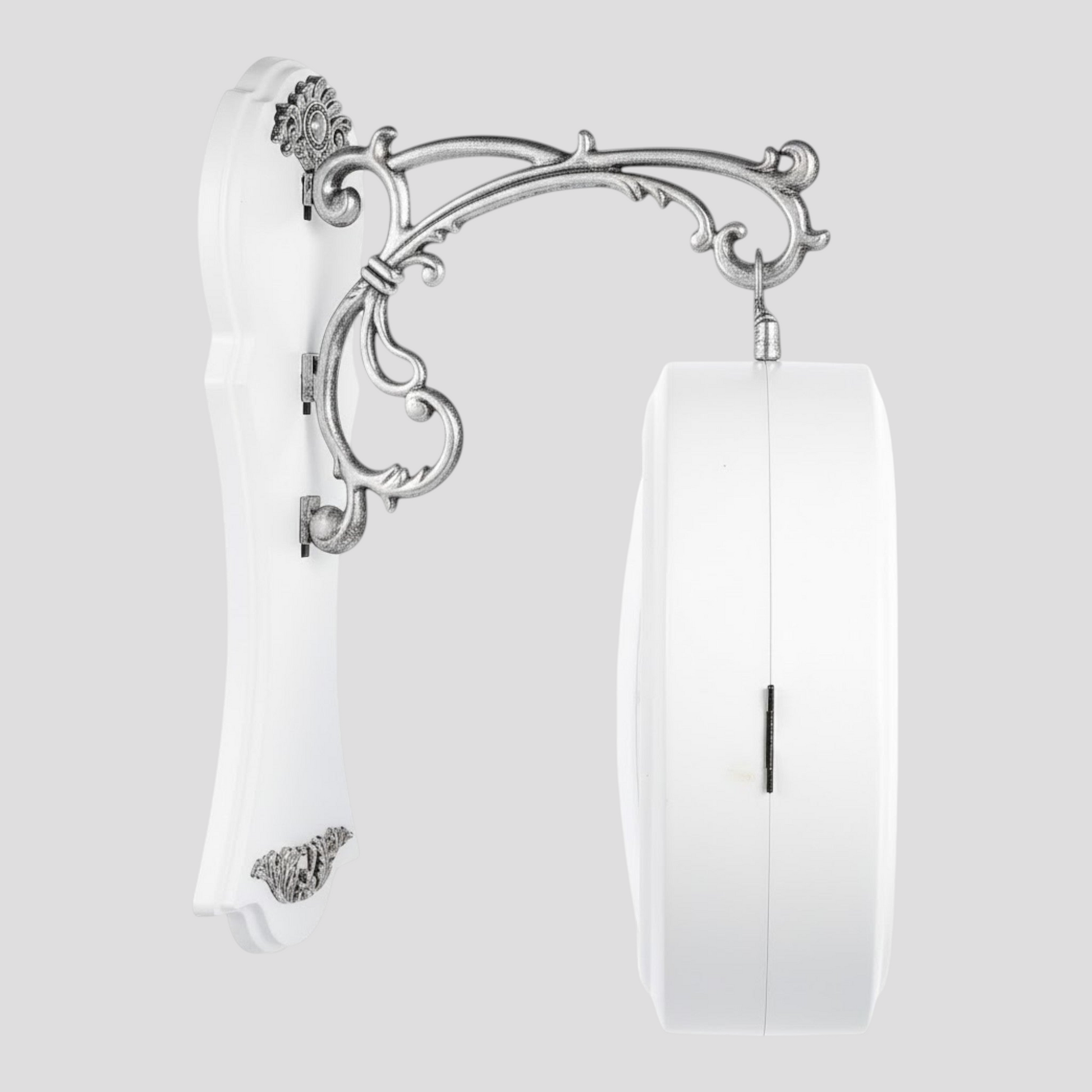 Horloge Murale Double Face Style Vintage Élégante