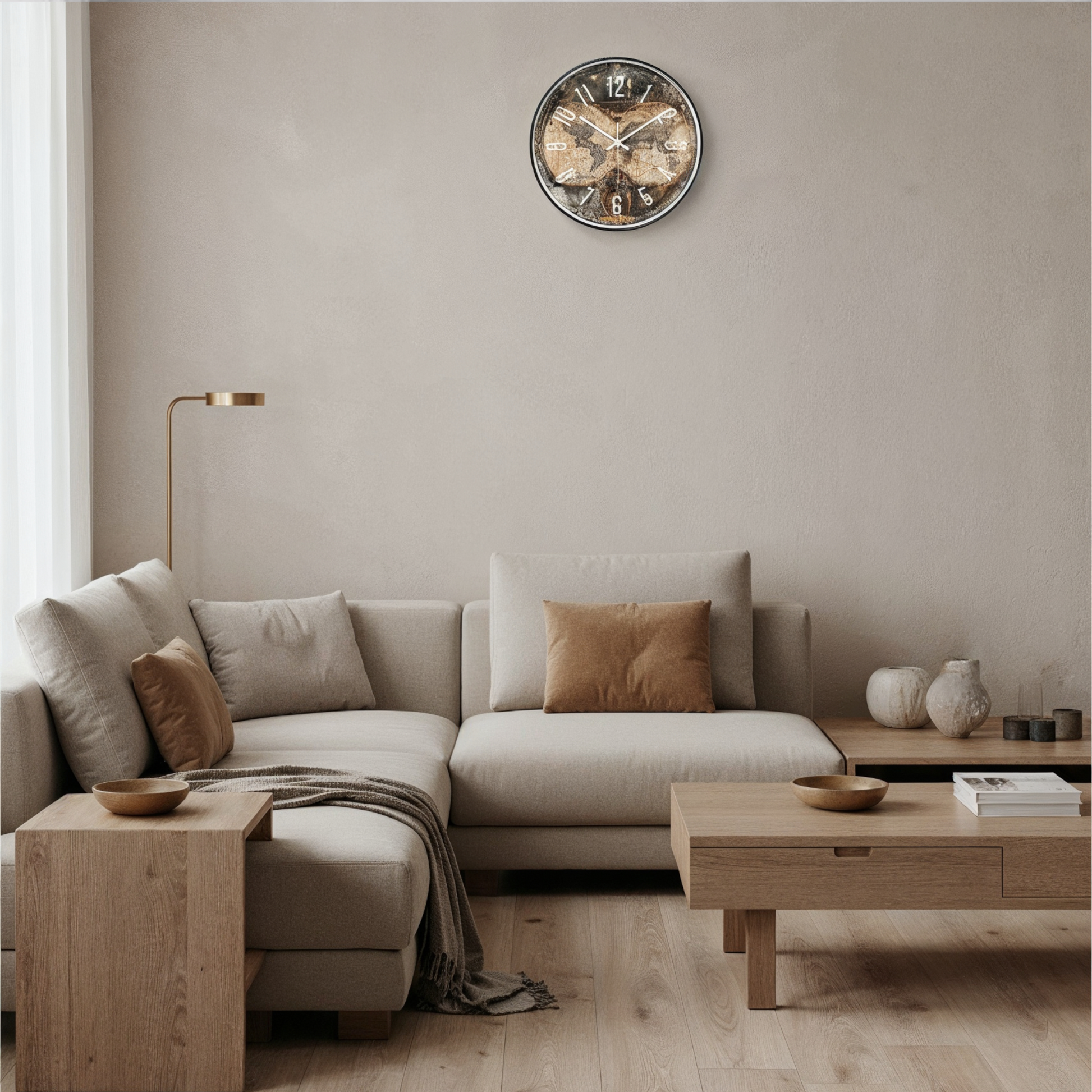 Horloge Murale en Bois – Style Vintage Design