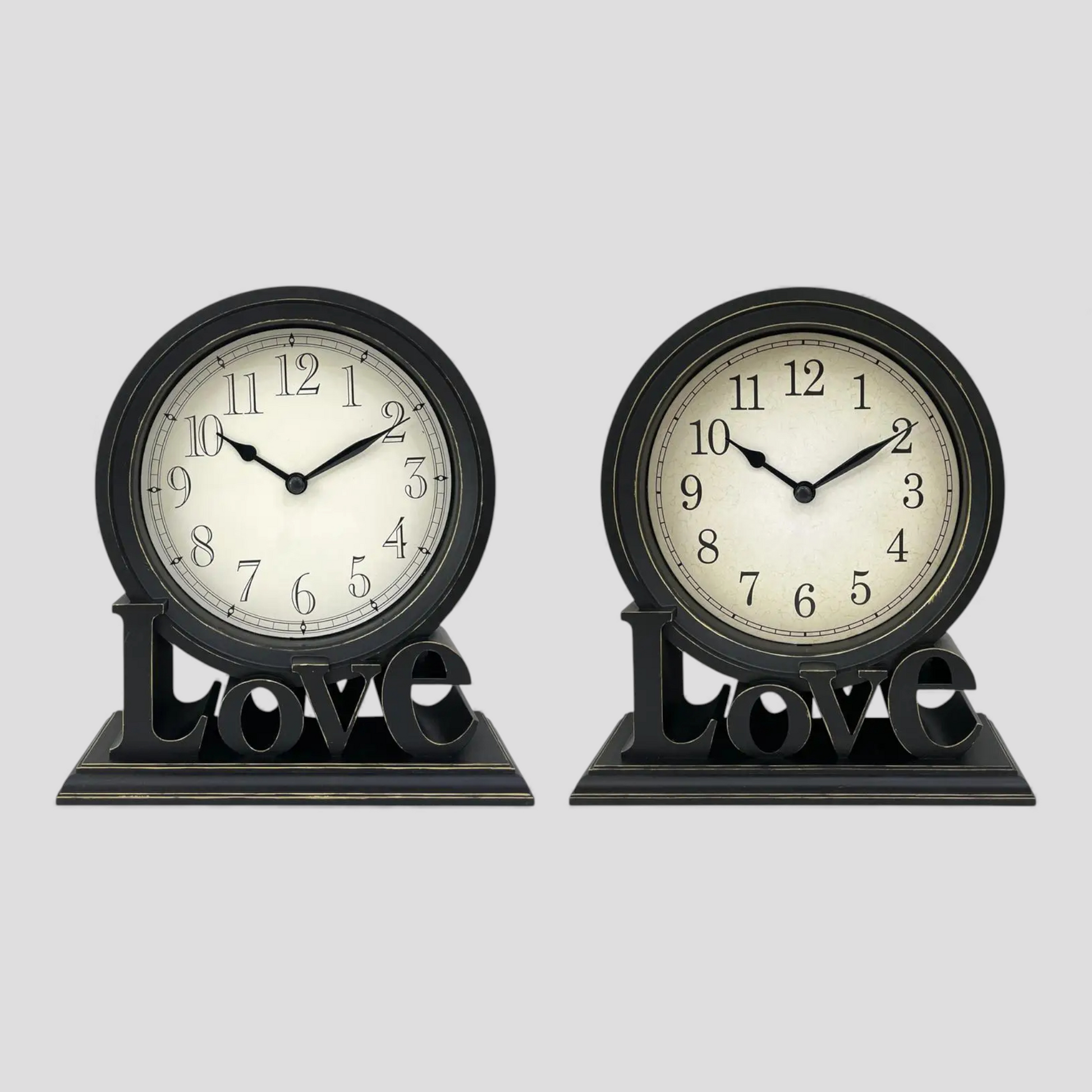 Horloge de Bureau Silencieuse – Style Vintage – 20,5 cm