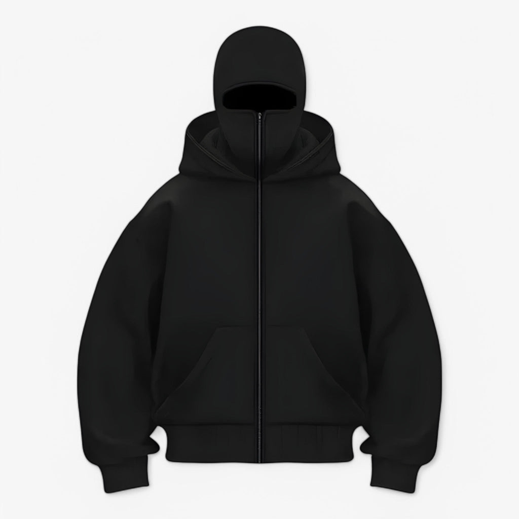 Cagoule Homme en Polaire avec Fermeture Éclair Intégrée – Couverture Maximale et Bien-être