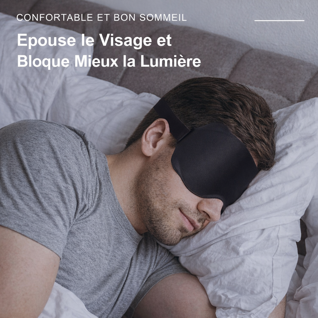 Masque de Sommeil 3D Confortable Ajustable