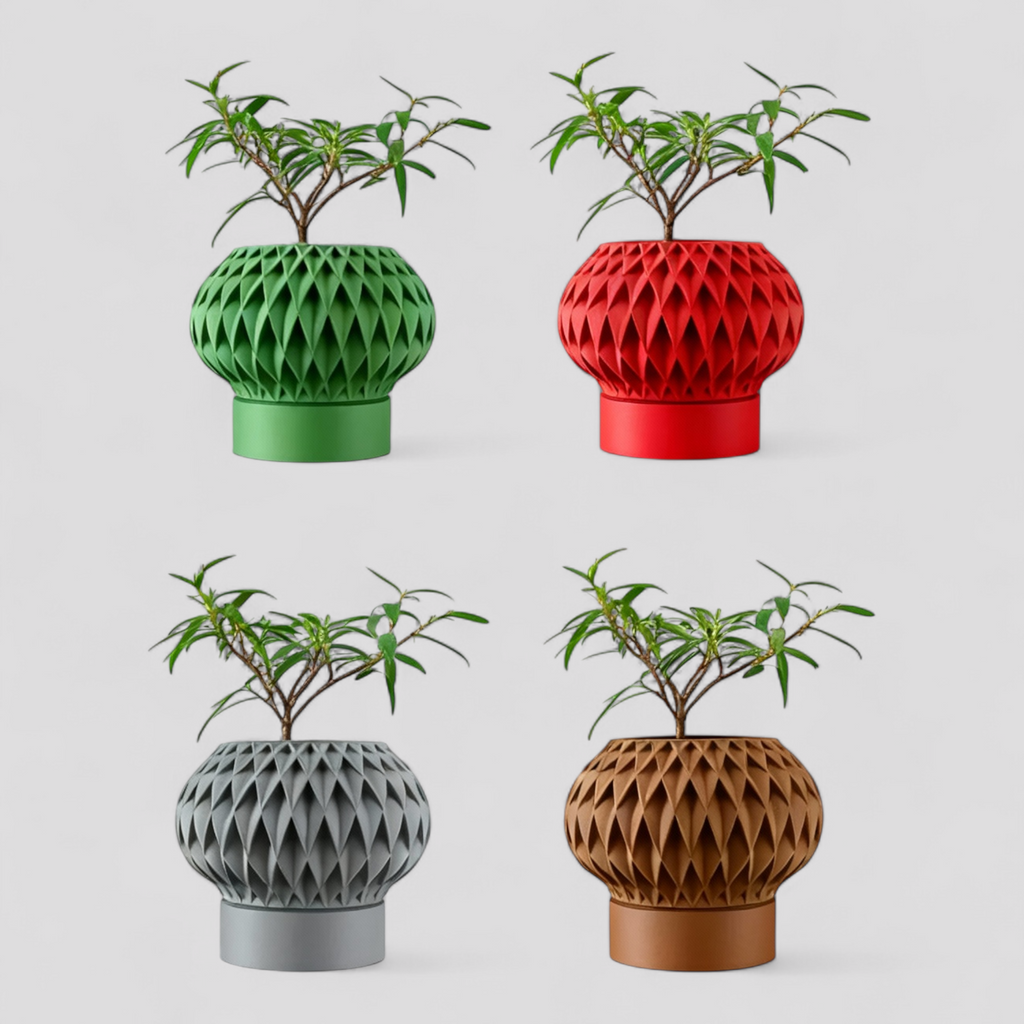 Jardinière au Design 3D Contemporain