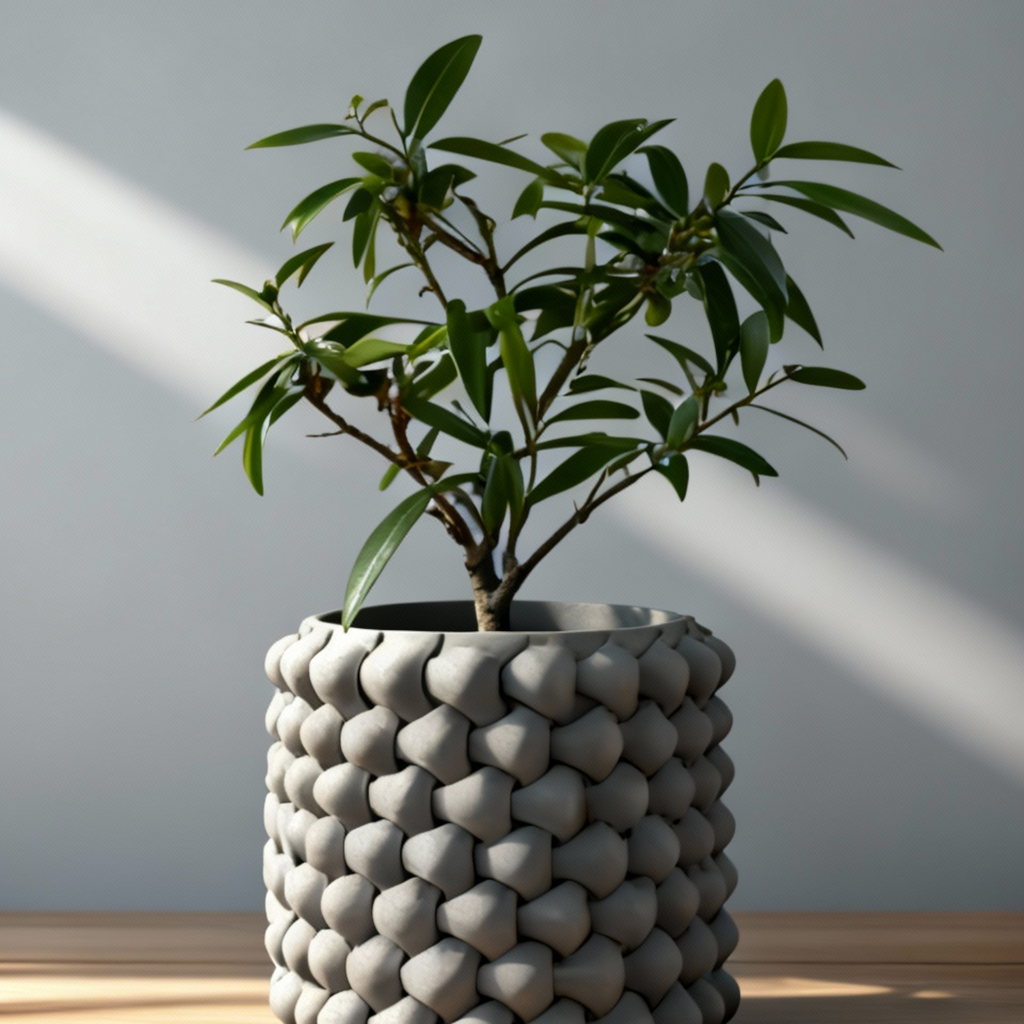 Jardinière au Design Géométrique Moderne