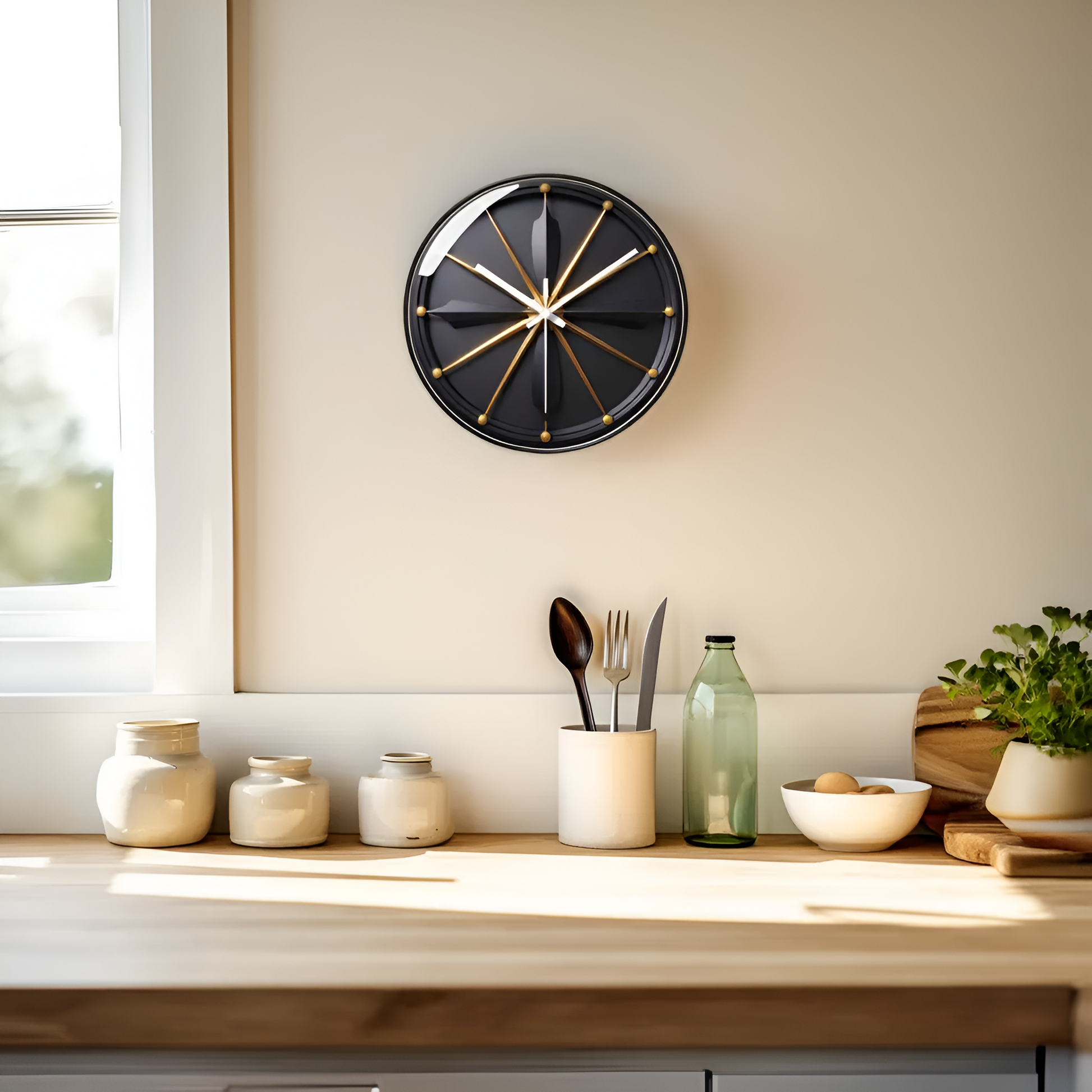 Horloge Murale Silencieuse au Design Élégant