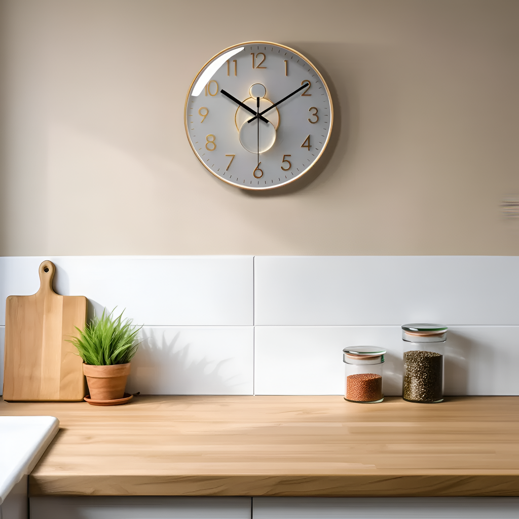 Horloge Murale Moderne Silencieuse – 12 Pouces