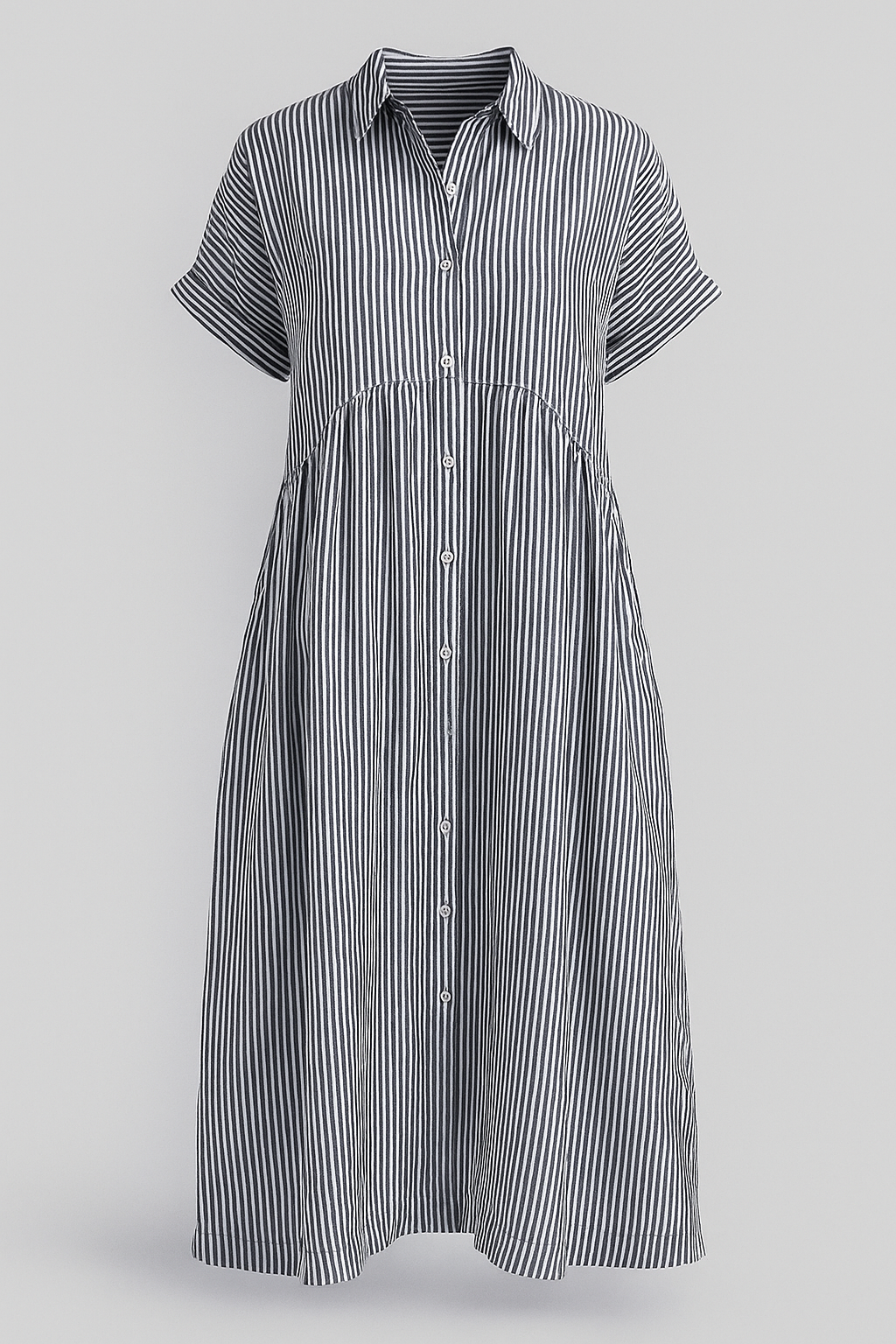 Schickes Midikleid für Damen mit praktischen Taschen