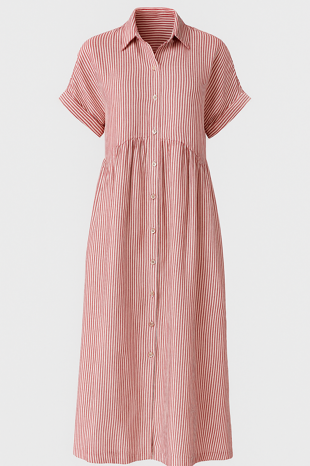 Elegantes Midikleid für Damen mit Taschen