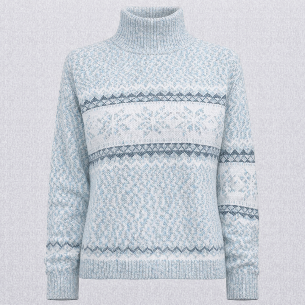 Vintage Weihnachts-Pullover Damen weich & warm gestrickt, originelles Muster – ideal für Feste