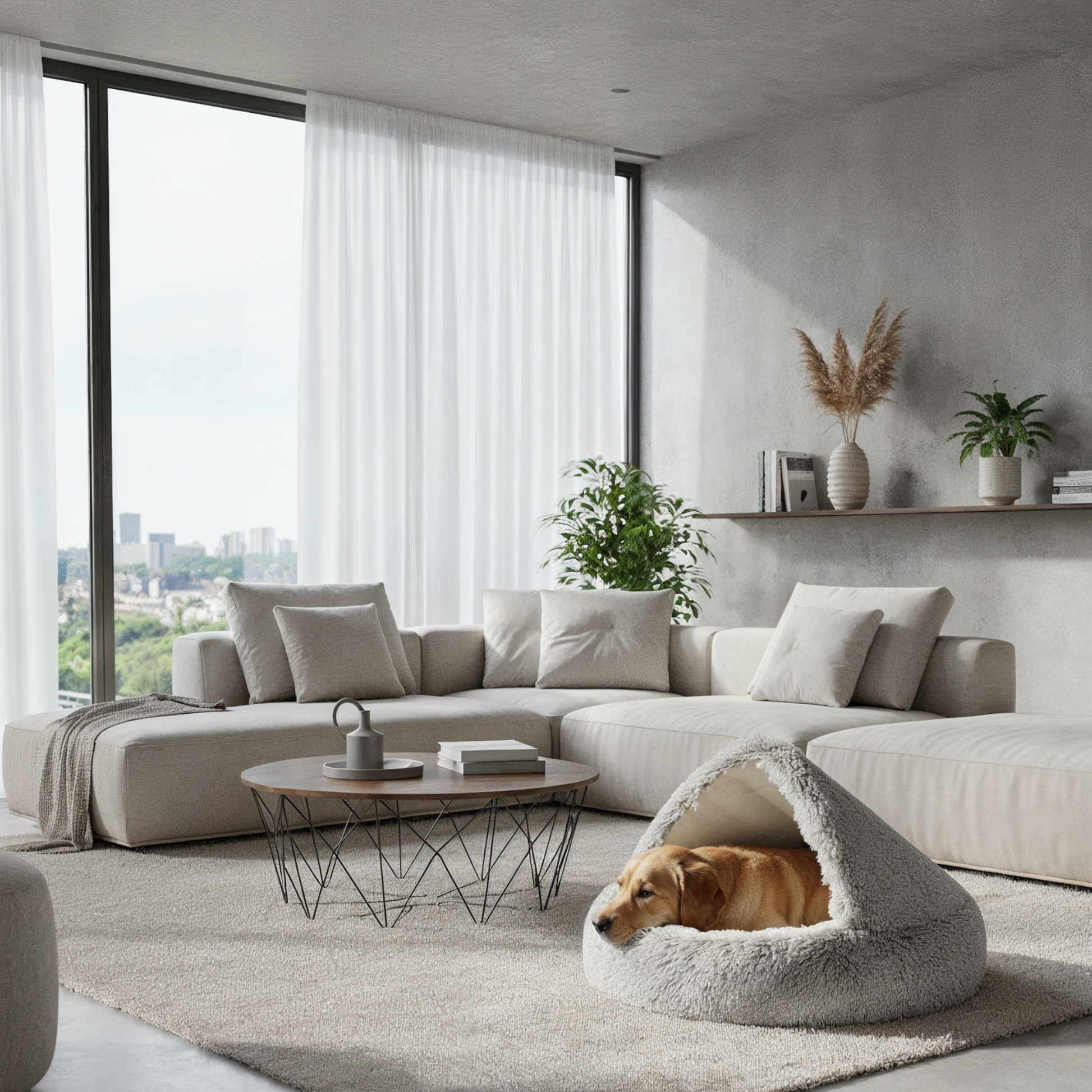 Lit Pour Chien Douillet en Peluche