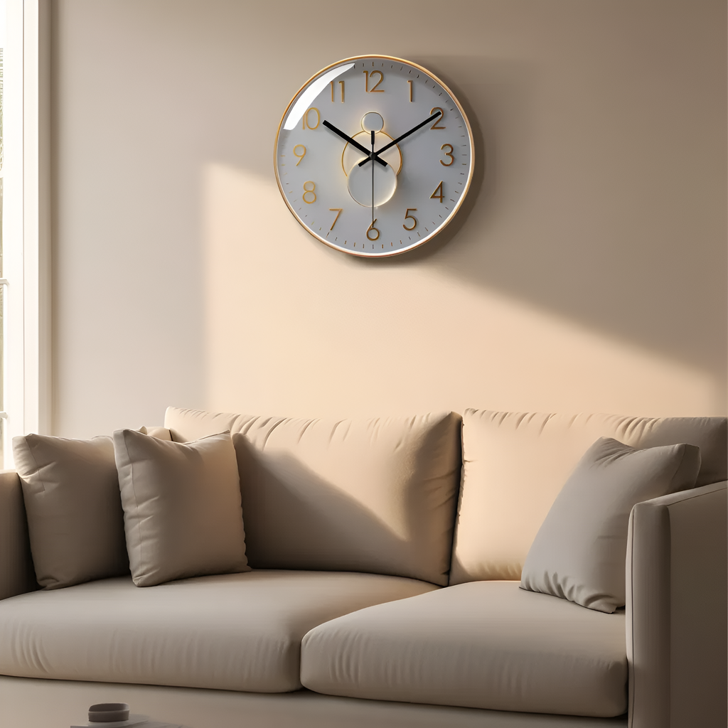 Horloge Murale Moderne Silencieuse – 12 Pouces