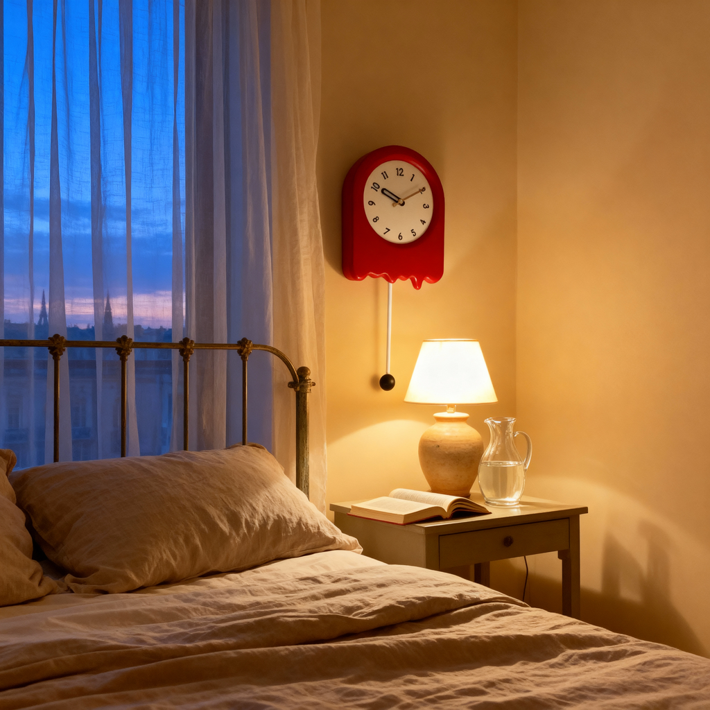 Horloge Murale Ronde en Bois – Style Contemporain, Silencieuse