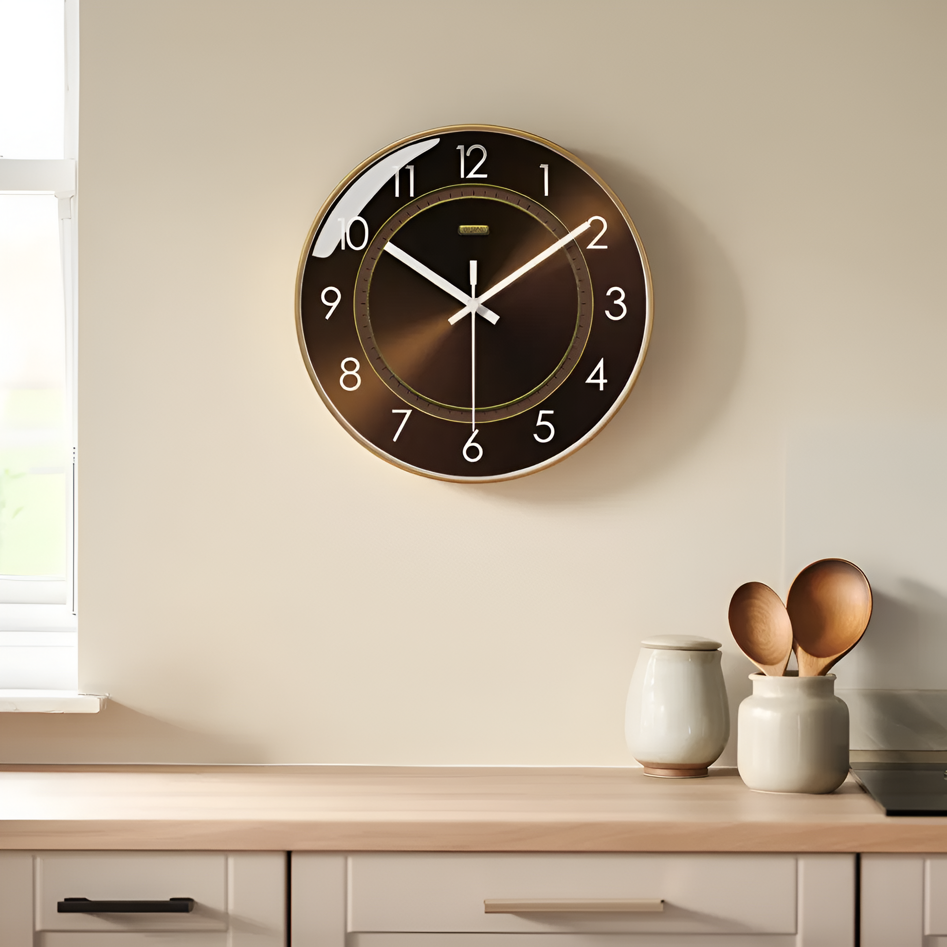 Horloge Murale Design Élégante en Verre