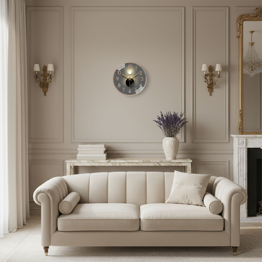 Horloge Murale Silencieuse au Design Minimaliste – Moderne et Discrète