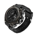 Digitale Herrenuhr TitanGuard Schwarz – Taktisch, Militärisch, Wasserdicht, Robust, Multifunktional