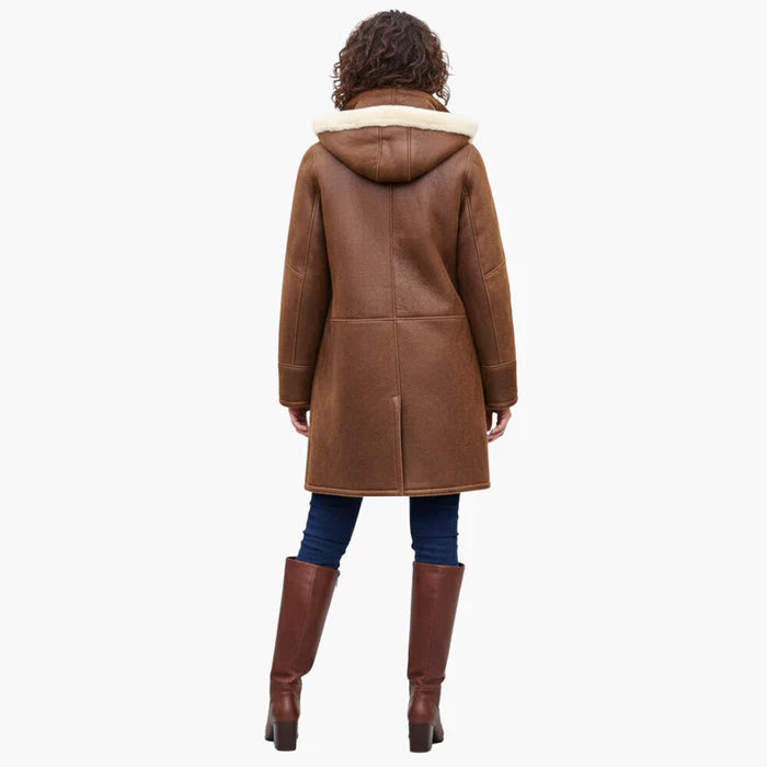 Manteau D'Hiver Femme Chic Avec Capuche 4