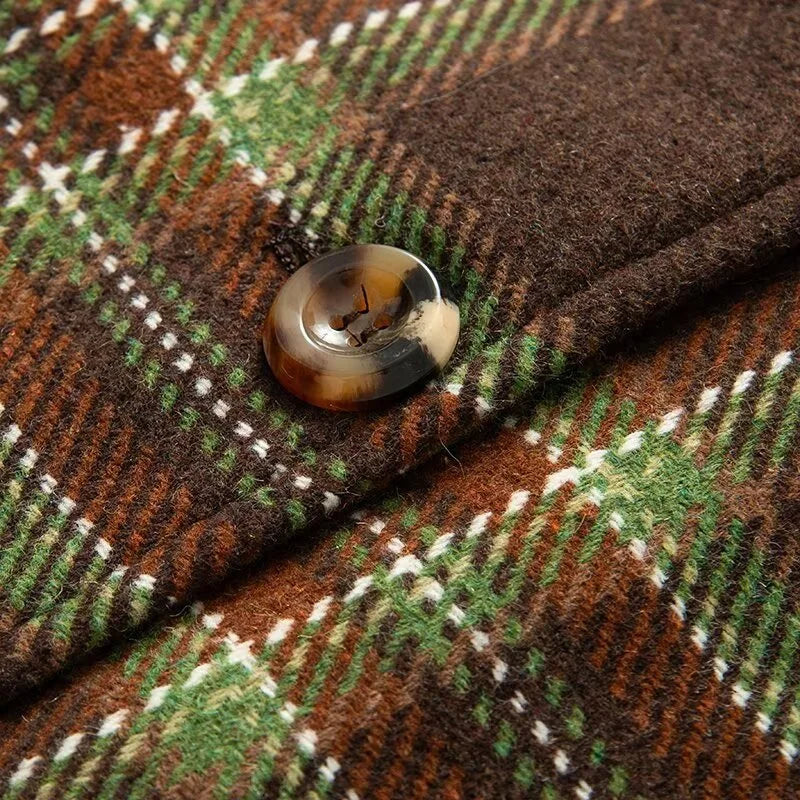 Manteau Hiver Femme Chic À Carreaux 3