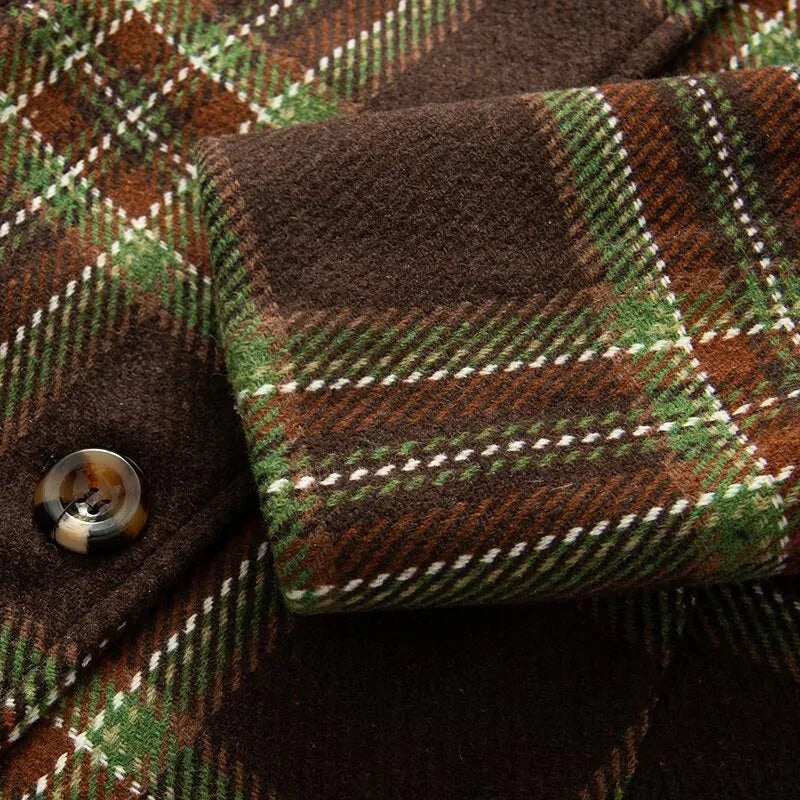 Manteau Hiver Femme Chic À Carreaux 4