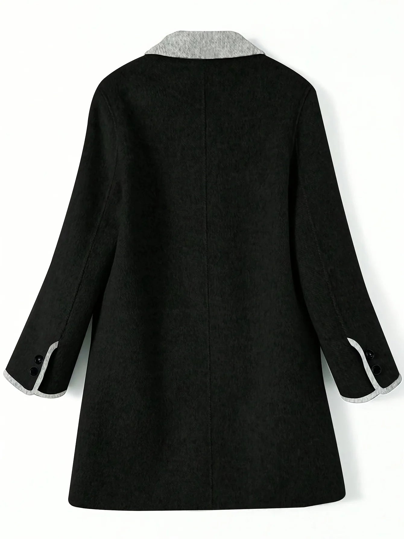 Manteau Hiver Femme Élégant en Laine Long 1