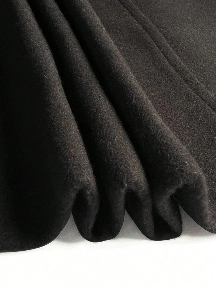 Manteau Hiver Femme Élégant en Laine Long 5