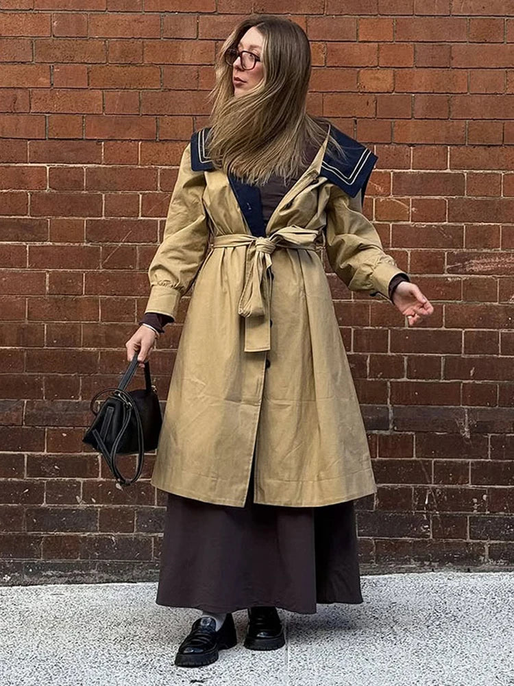 Manteau Long Femme Chic Élégant 1