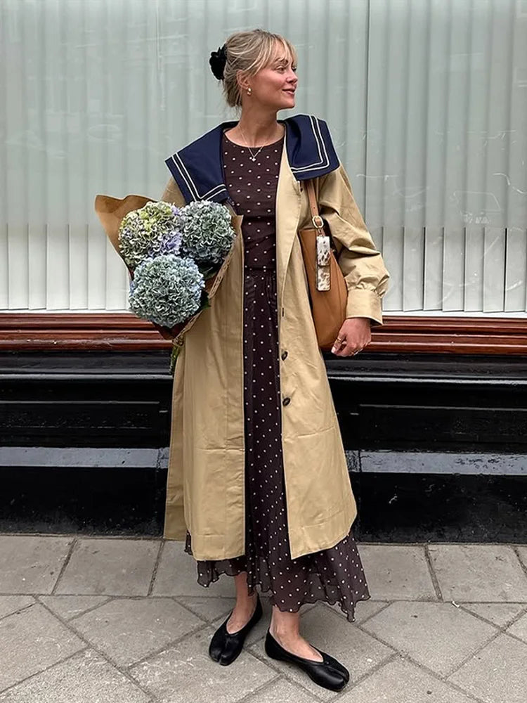 Manteau Long Femme Chic Élégant 3