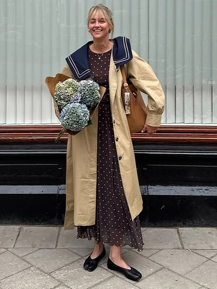 Manteau Long Femme Chic Élégant 4