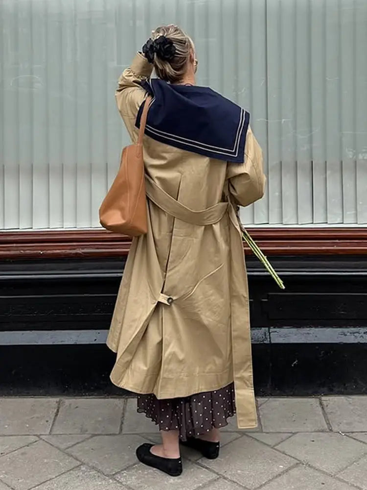 Manteau Long Femme Chic Élégant 5