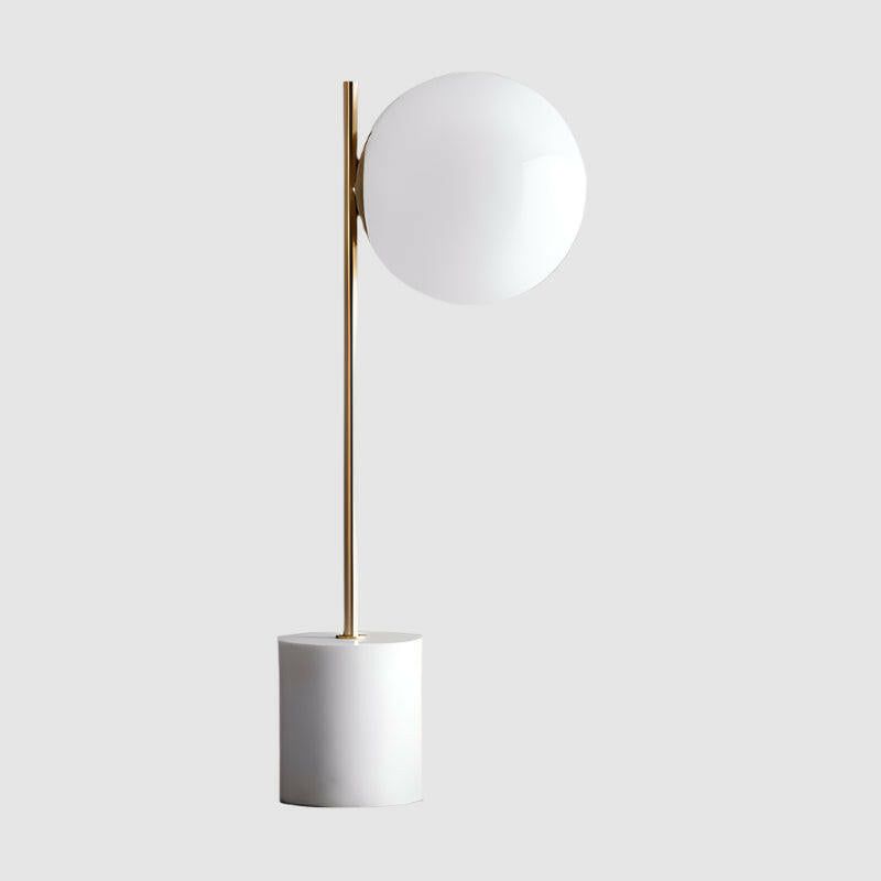 Table Lamp : Marbora Luxe - Lampe de Table LED Moderne avec Base en Marbre Élégante dans de Marche Lino