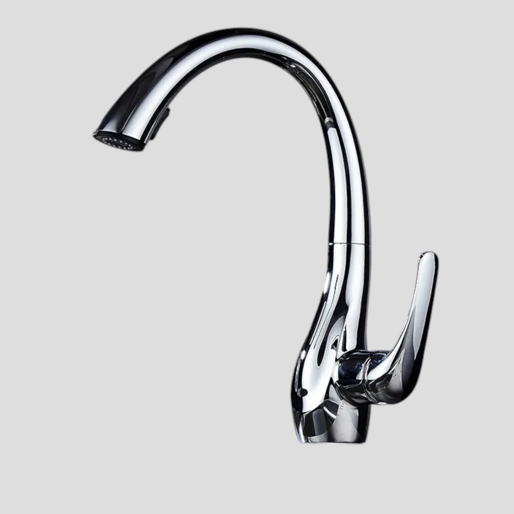 Mitigeur de Cuisine avec Douchette Extractible 360° Métal – Finition Noir Mat