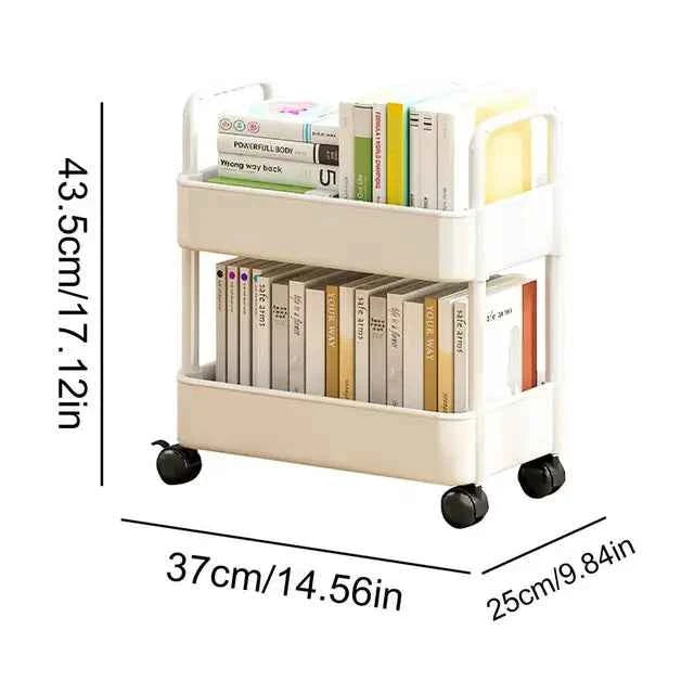 Chariot à livres sur roues pour un rangement facile et une organisation efficace des livres - Dalton
