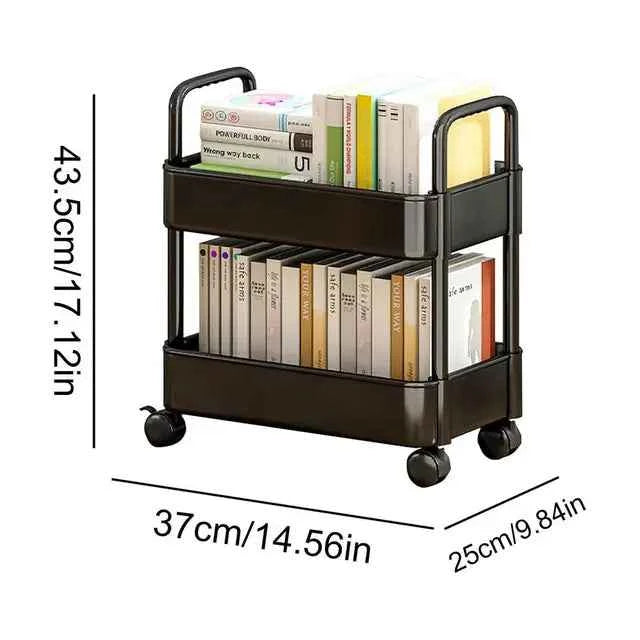 Chariot à livres sur roues pour un rangement facile et une organisation efficace des livres - Dalton